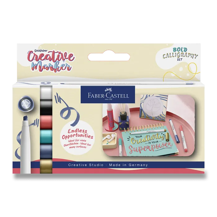 Hlavný obrázok produktu Popisovače Faber-Castell Creative Calligraphy - 6 ks