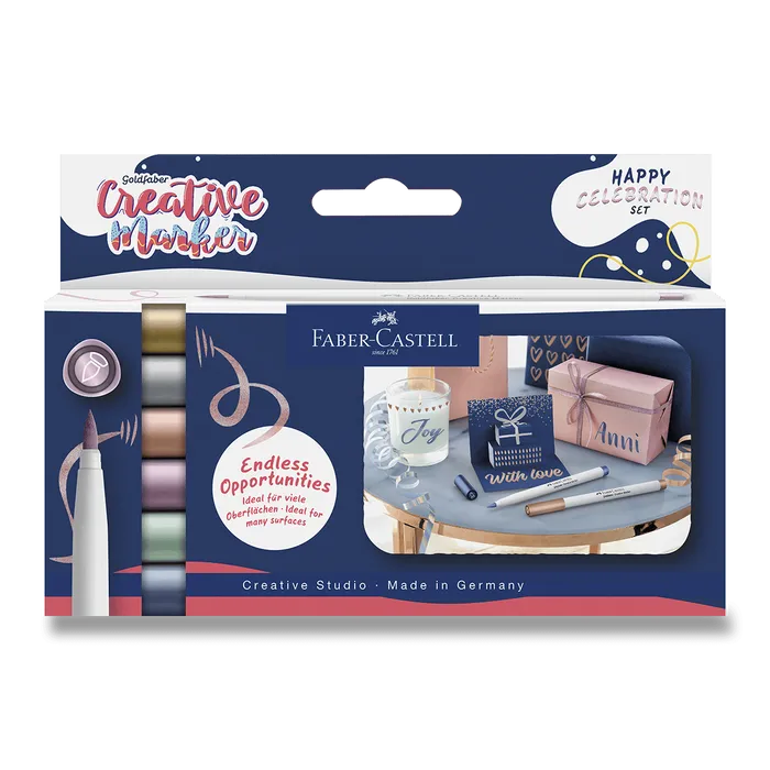 Hlavný obrázok produktu Popisovače Faber-Castell Creative Celebration - 6 ks