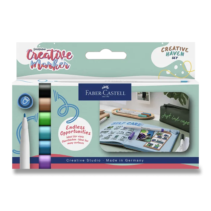 Hlavný obrázok produktu Popisovače Faber-Castell Creative Haven - 6 ks