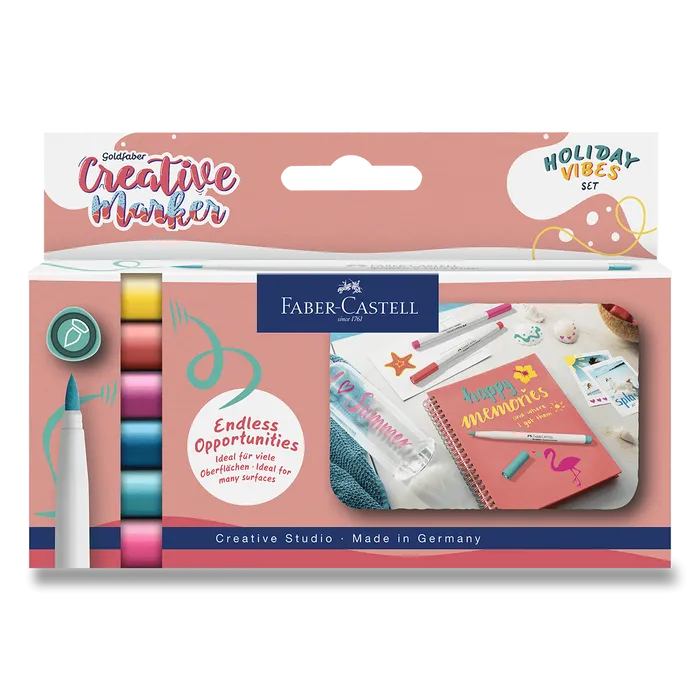 Hlavný obrázok produktu Popisovače Faber-Castell Creative Holiday Vibes - 6 ks