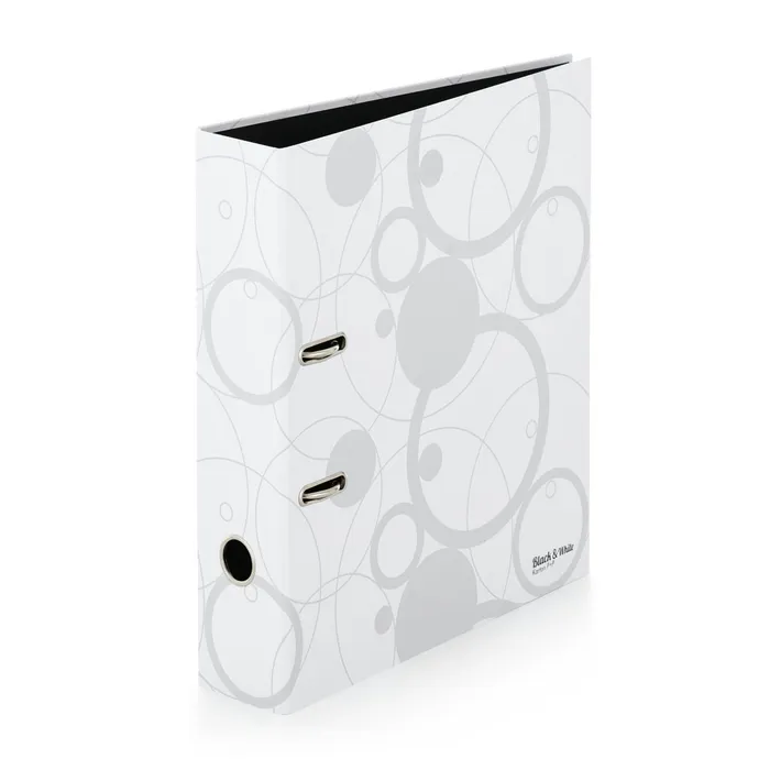 Hlavný obrázok produktu Pořadač A4 lamino páka 7cm Black and White bílá