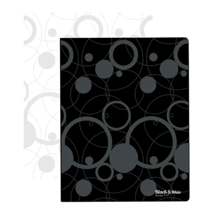 Hlavný obrázok produktu Pořadač PP A4 4kr. Black and White bílá