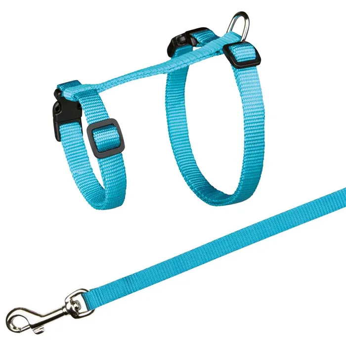 Hlavný obrázok produktu Postroj nylon. pro kočku s vodítkem XL, 34-57 cm/13mm, 1,20m