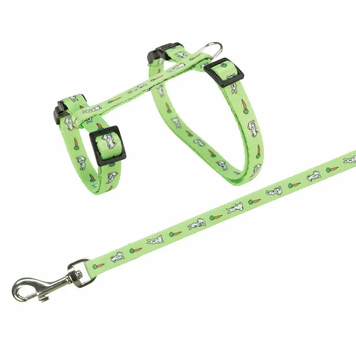 Hlavný obrázok produktu Postroj s vodítkem pro králíka - motiv 25-44/1cm 1,25m
