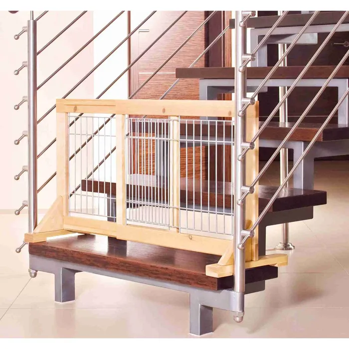 Hlavný obrázok produktu Posuvná bariéra pro štěňata a malé psy 63-108x50x31 cm