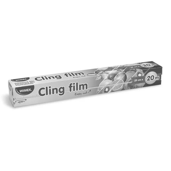 Hlavný obrázok produktu Potravinová fólie (PE) 9µm 29cm x 20m v boxu [1 ks]