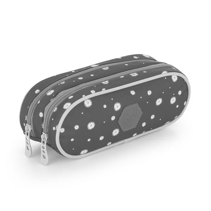 Hlavný obrázok produktu Pouzdro etue 2 zipy OXY SCOOLER Daisy black