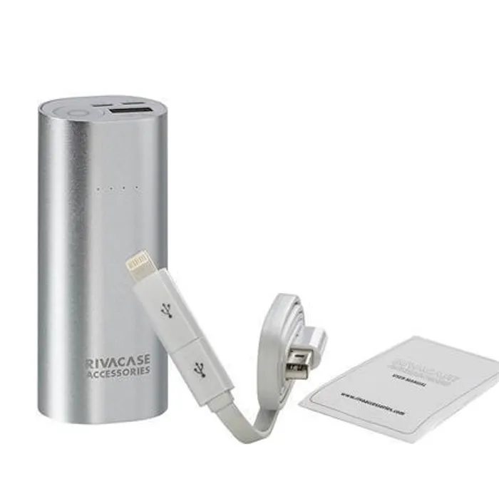 Hlavný obrázok produktu Power bank - přenosná baterie "VA1005", stříbrná, vstup: lightning a microUSB, 5000mAh, RI