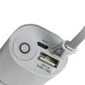 Power bank - prenosná batéria "VA1005", strieborná, vstup: lightning a microUSB, 5000mAh, RI