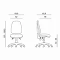 Powerton Kancelárske ergonomické kreslo Anna, Červené