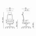 Powerton Kancelárske ergonomické kreslo Lucie, Čierne
