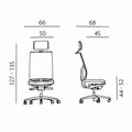 Ďalší obrázok produktu Powerton Kancelárske ergonomické kreslo Márie, Čierne