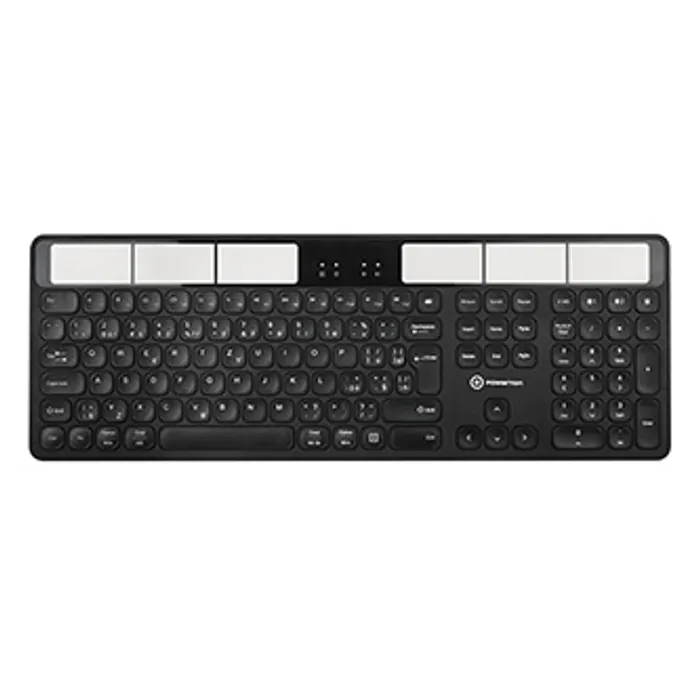 Hlavný obrázok produktu Powerton SolarSlim, Solární klávesnice CZ/SK, Multi-Device typ 2.4 GHz Dongle + Dual Blue