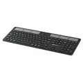 Ďalší obrázok produktu Powerton SolarSlim, Solárna klávesnica integrovaná, CZ/SK, Multi-Device typ 2.4 GHz Dongle + Dual Bluetooth, bezdrôtová, čierna