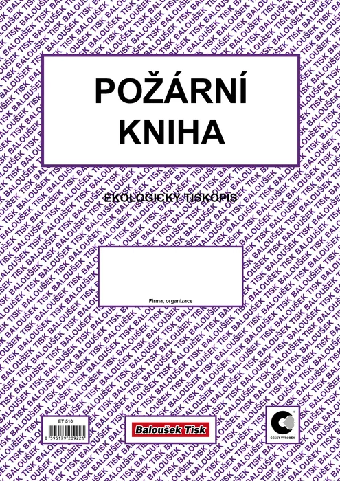 Hlavný obrázok produktu Požární kniha ET510