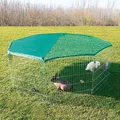 Ďalší obrázok produktu Pozinkovaná ohrádka 8 dielov 80x75cm, vrátane ochrannej siete