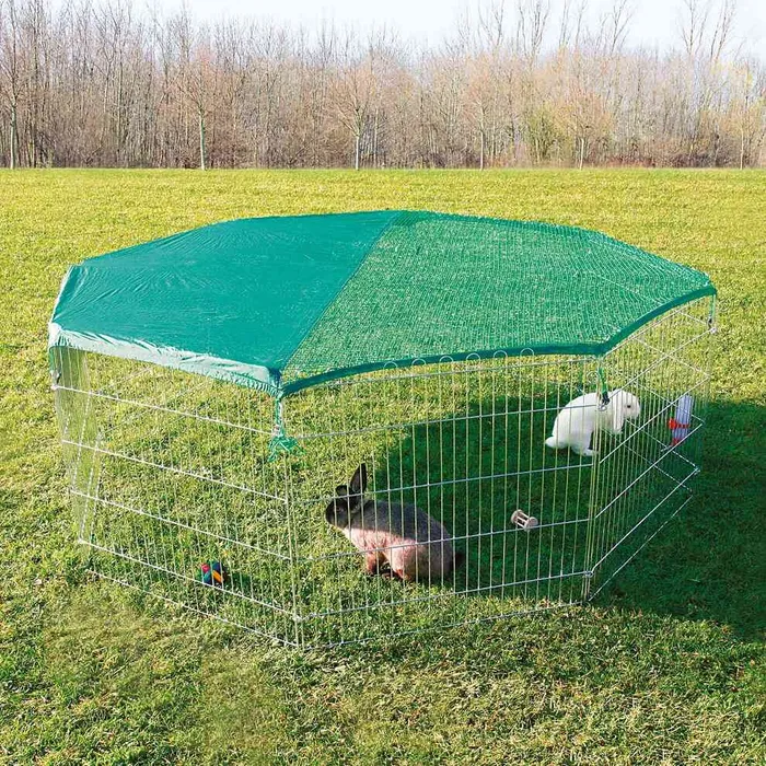 Hlavný obrázok produktu Pozinkovaná ohrádka 8 dílů 80x75cm, včetně ochranné sítě