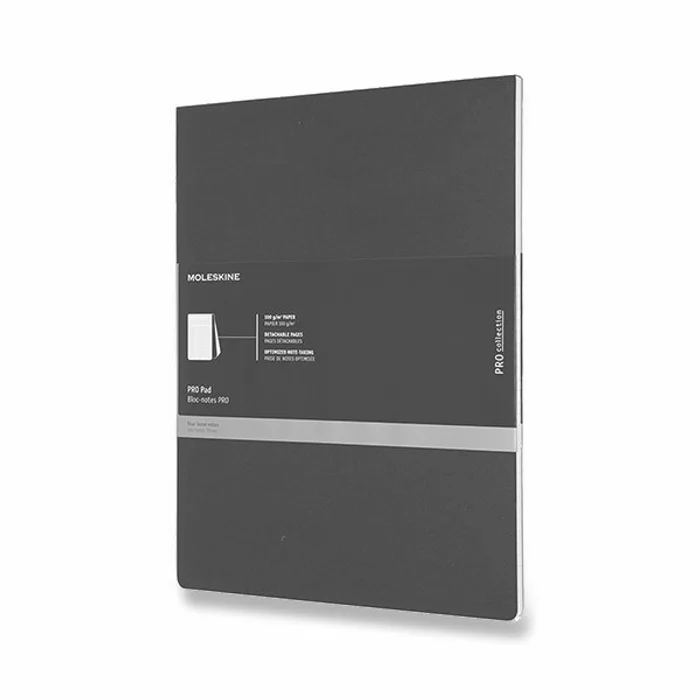 Hlavný obrázok produktu Poznámkový blok Moleskine Professional Letter, linkovaný, černý