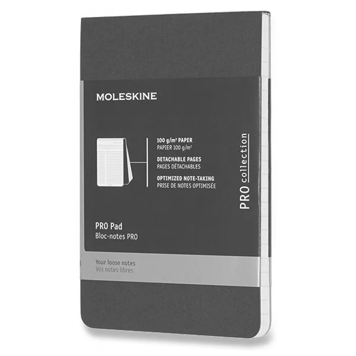 Hlavný obrázok produktu Poznámkový blok Moleskine Professional S, linkovaný, černý