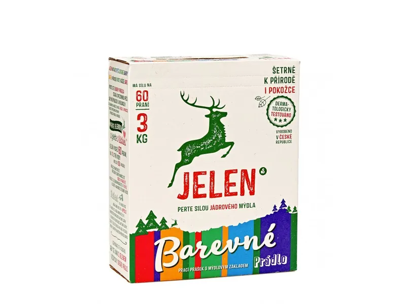 Hlavný obrázok produktu Prací prášek JELEN na barevné prádlo 3 kg