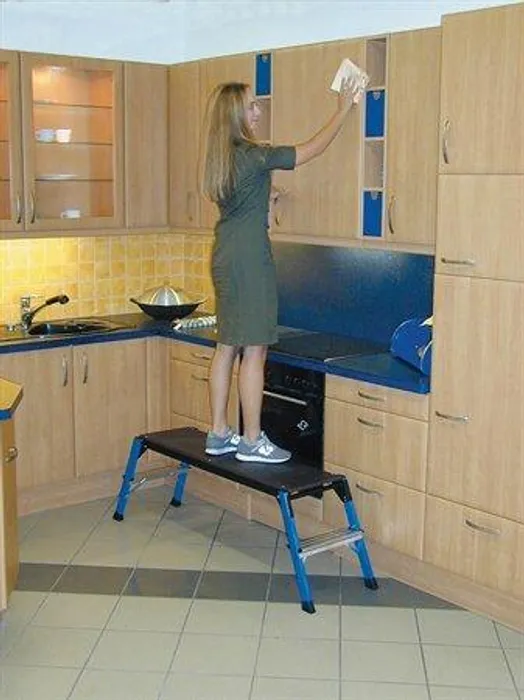 Hlavný obrázok produktu Pracovní plošina, skládácí, 2 schody, hliníková, KRAUSE "Step Top"
