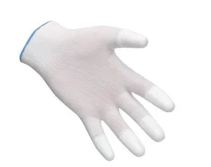 Pracovné rukavice máčané na prstoch v polyuretáne, veľkosť M