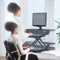 Pracovná stanica, Sit-Stand Lotus, čierna, plast-kov, Fellowes
