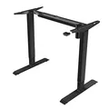 Ďalší obrázok produktu Pracovný stôl, elektricky nastaviteľná výška, biela doska, 75x120cm, rozsah 500 mm, čierny, 70 kg nosnosť, ergo