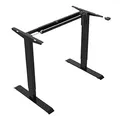 Ďalší obrázok produktu Pracovný stôl, elektricky nastaviteľná výška, biela doska, 75x140cm, rozsah 500 mm, čierny, 70 kg nosnosť, ergo