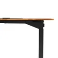 Pracovní stůl, elektricky nastavitelná výška, hnědá deska, 160x75 cm, 74-116 cm, UPLIFT,