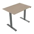 Ďalší obrázok produktu Pracovný stôl, elektricky nastaviteľná výška, javor, 75x120cm, rozsah 500 mm, šedý, 70 kg nosnosť, ergo