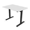 Ďalší obrázok produktu Pracovný stôl, elektricky nastaviteľná výška, šedá doska, 75x159cm, rozsah 500 mm, čierny, 70 kg nosnosť, ergo