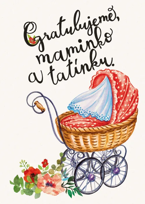 Hlavný obrázok produktu Přáníčko BeBechy - bílé - Kočárek