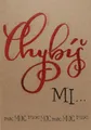 Pozdravček BeBechy – recyklovaný papier – Chýbaš mi