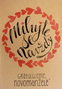 Přáníčko BeBechy – recyklovaný papír – Navždy