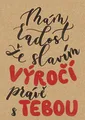 Pozdrav BeBechy - recyklovaný papier - Výročie