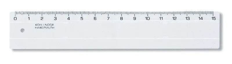 Hlavný obrázok produktu Pravítko 742500 15 cm čiré