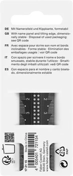 Hlavný obrázok produktu Pravítko Faber-Castell Dots 15 cm, mix barev, extra odolné [1 ks]