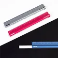 Pravítko kovové Metal touch 15 cm + guma - blister
