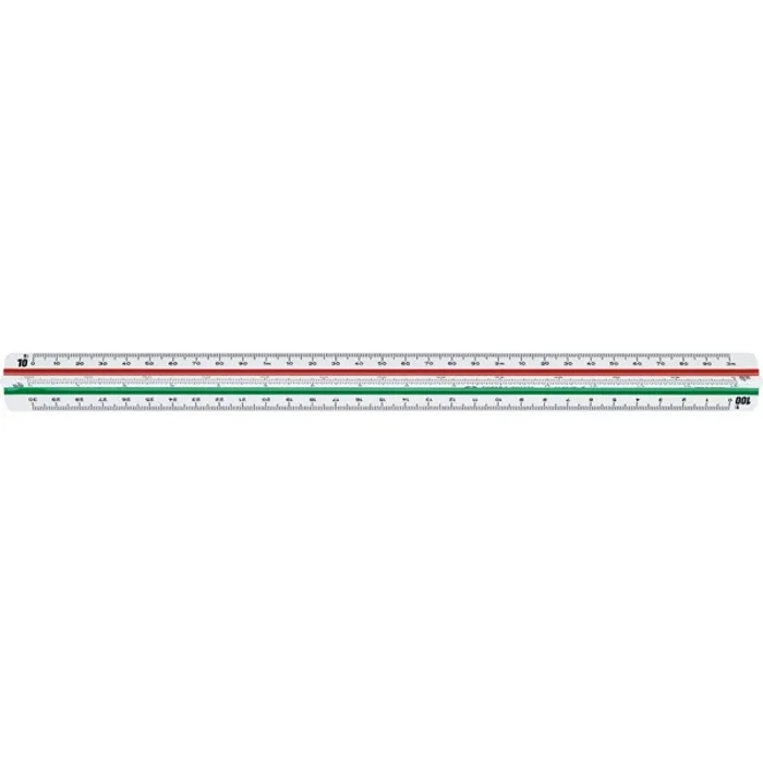 Hlavný obrázok produktu Pravítko tříhranné 853 F=1:2,5 až 100 (#176536) Faber Castell