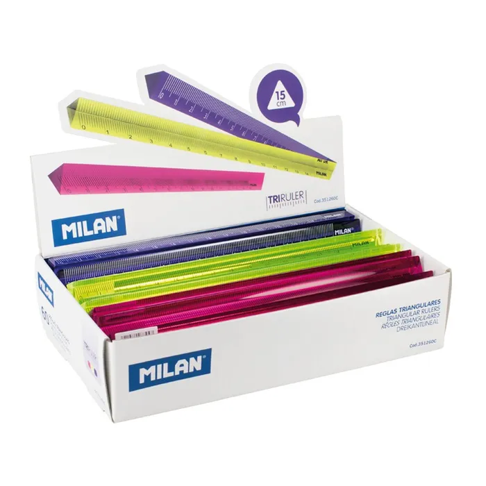 Hlavný obrázok produktu Pravítko trojhranné MILAN Acid Edition 15 cm