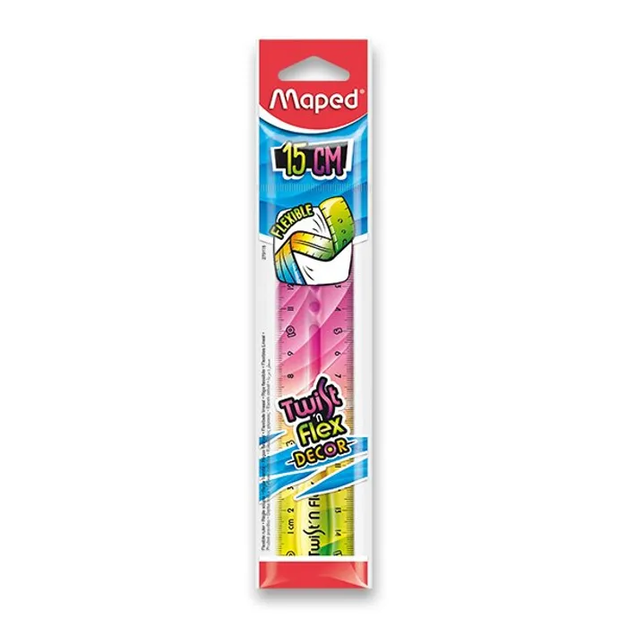 Hlavný obrázok produktu Pravítko Twint´n Flex duhové - 15 cm, mix barev