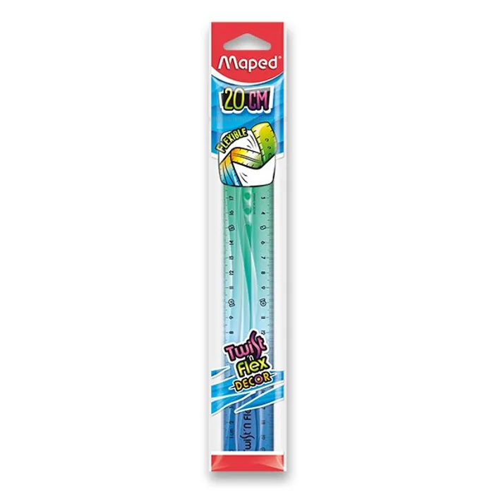 Hlavný obrázok produktu Pravítko Twint´n Flex duhové - 20 cm, mix barev