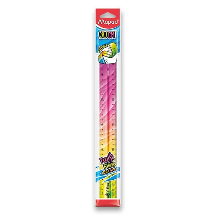 Hlavný obrázok produktu Pravítko Twint´n Flex duhové - 30 cm, mix barev