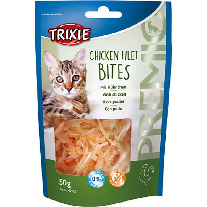 Hlavný obrázok produktu Premio FILET BITS Light - kuřecí filetky 50g TRIXIE