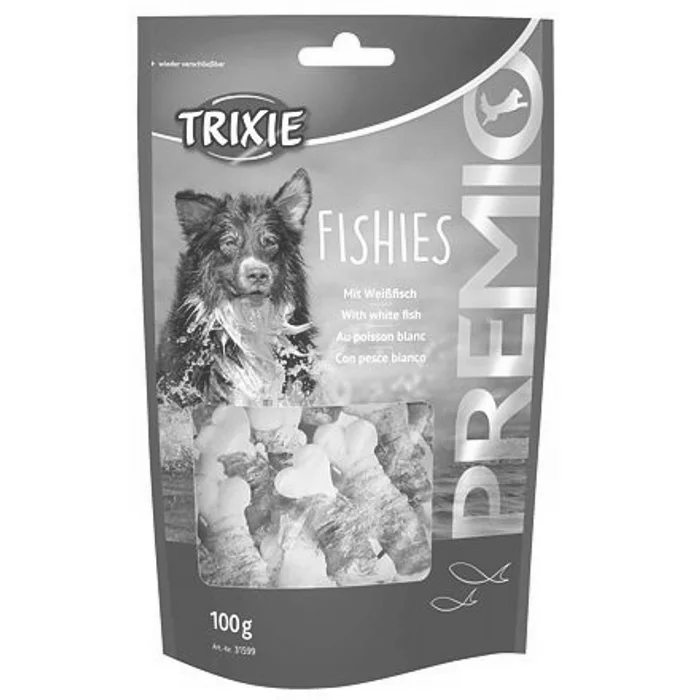 Hlavný obrázok produktu PREMIO Fishies - kalciová kost obtočená rybí kůží 100 g