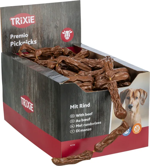 Hlavný obrázok produktu Premio PICKNICKS klobásky - hovězí maso 8g, 1ks - TRIXIE