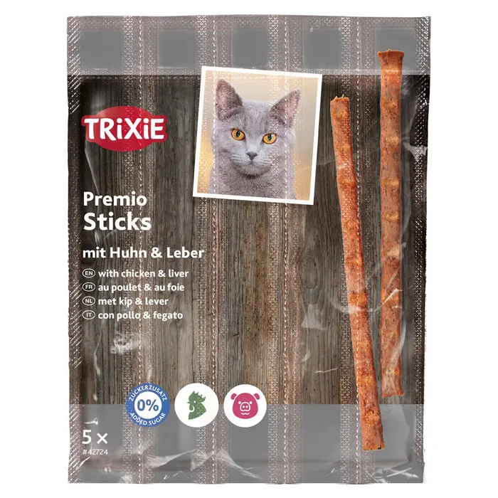 Hlavný obrázok produktu PREMIO Quintett tyčinky drůbeží/játra 5 x 5 g