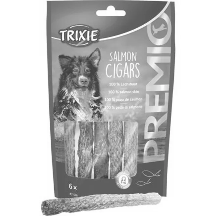 Hlavný obrázok produktu PREMIO Salmon Cigars 100 % lososí kůže, 6 ks / á 12,5 cm /70 g