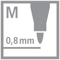 Ďalší obrázok produktu Prémiový liner na písanie STABILO dr!ver - medium - čierna